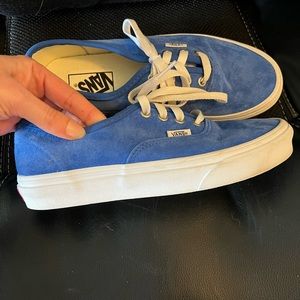 Vans Blue Suede Shoes